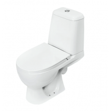 Унитаз-компакт напольный с бачком Sanita Luxe MAX COMFORT WC.CC/Max/2-DM/WHT.G/S1 с сиденьем Soft close Унитаз-компакт напольный с бачком Sanita Luxe MAX COMFORT WC.CC/Max/2-DM/WHT.G/S1 с сиденьем Soft close